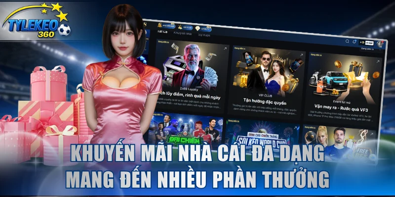 Khuyến mãi nhà cái đa dạng mang đến nhiều phần thưởng